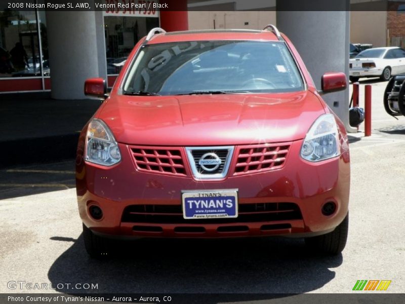 Venom Red Pearl / Black 2008 Nissan Rogue SL AWD