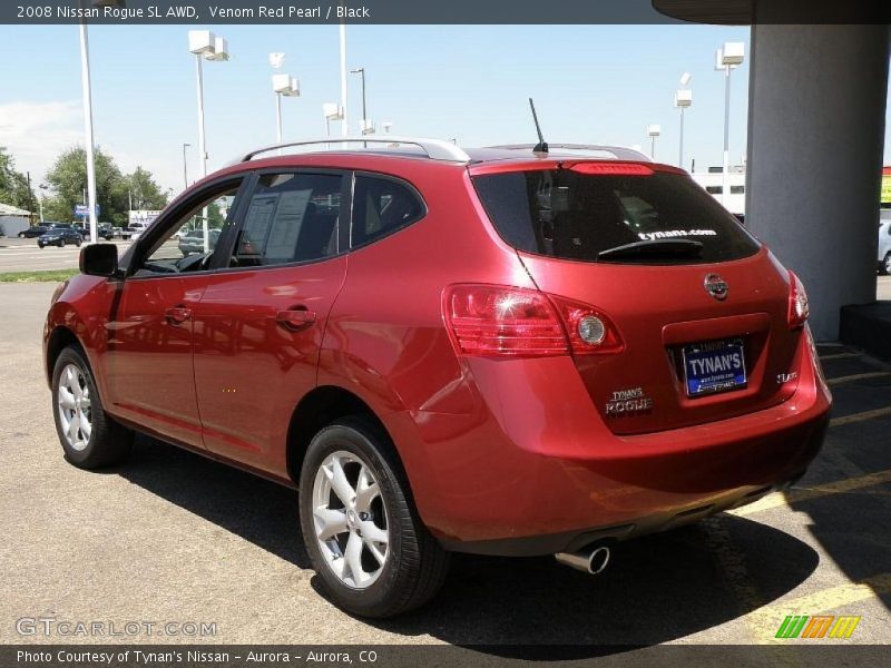 Venom Red Pearl / Black 2008 Nissan Rogue SL AWD