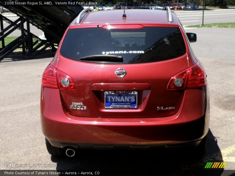 Venom Red Pearl / Black 2008 Nissan Rogue SL AWD