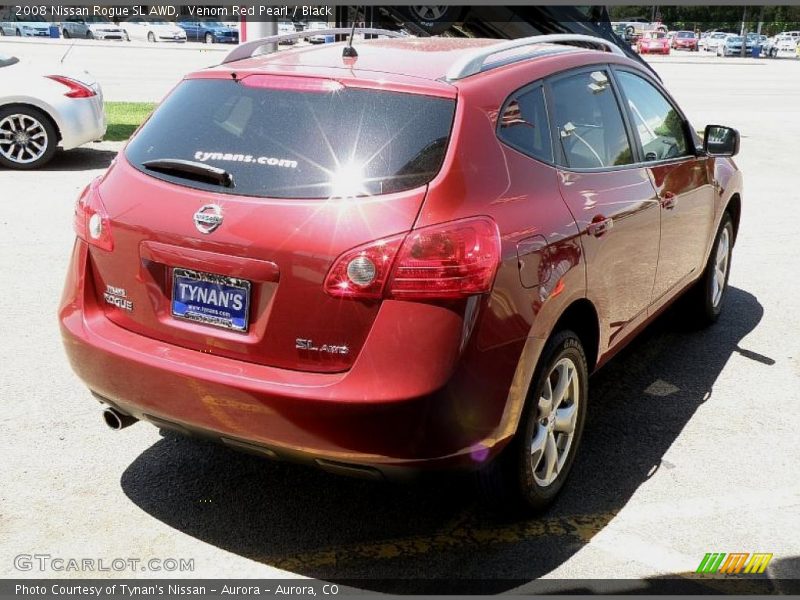 Venom Red Pearl / Black 2008 Nissan Rogue SL AWD
