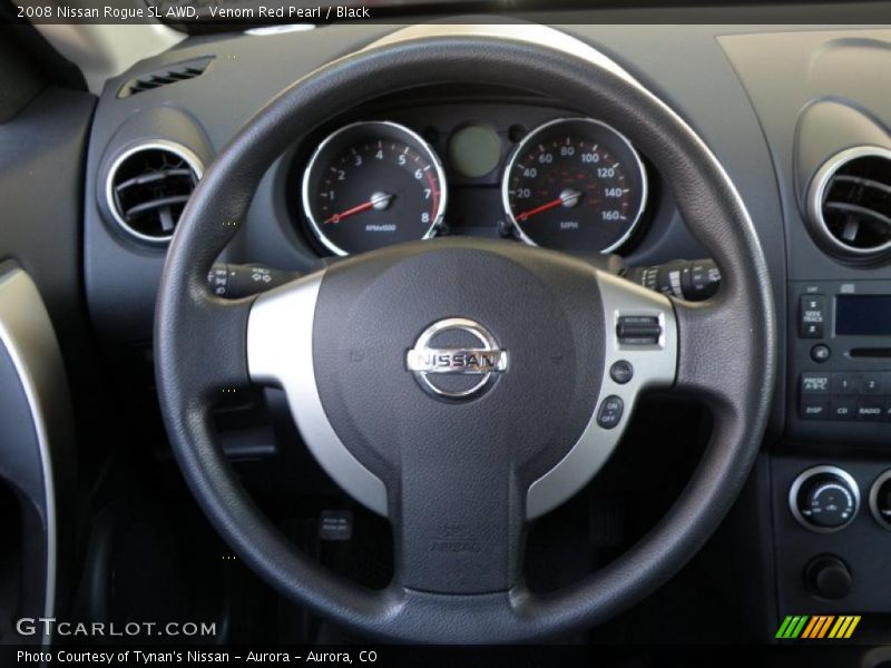 Venom Red Pearl / Black 2008 Nissan Rogue SL AWD