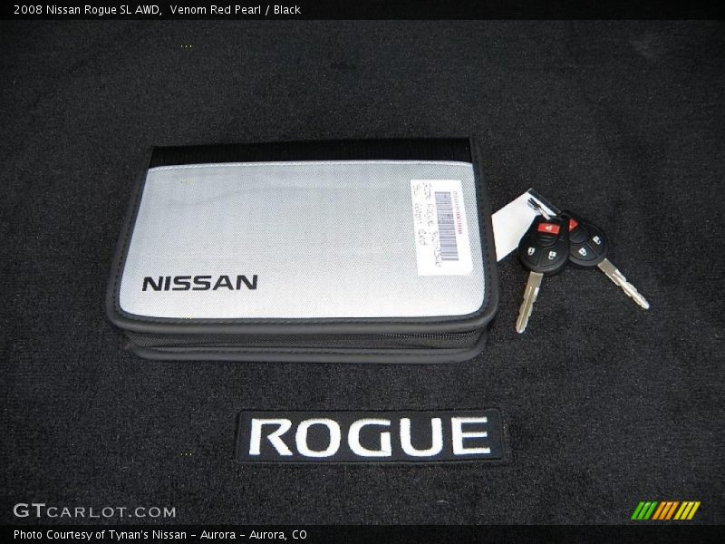Venom Red Pearl / Black 2008 Nissan Rogue SL AWD