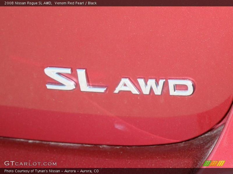 Venom Red Pearl / Black 2008 Nissan Rogue SL AWD