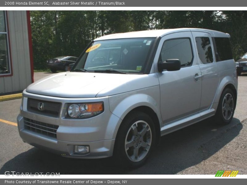 Alabaster Silver Metallic / Titanium/Black 2008 Honda Element SC