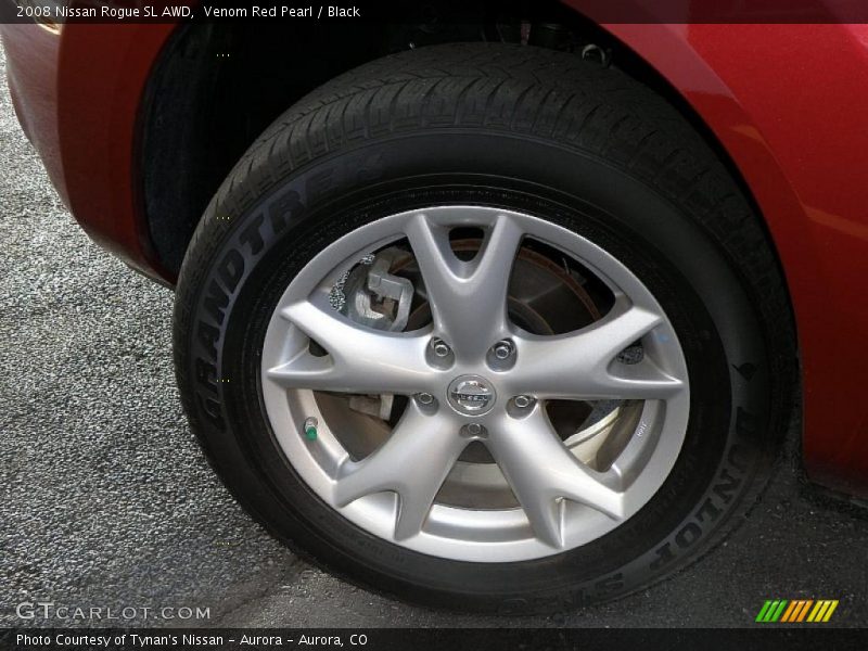 Venom Red Pearl / Black 2008 Nissan Rogue SL AWD