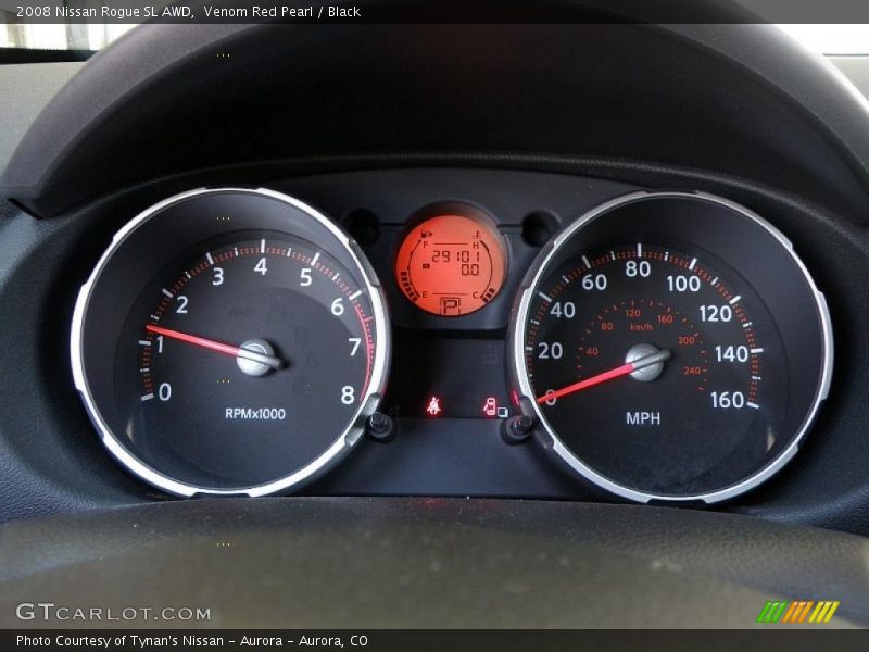 Venom Red Pearl / Black 2008 Nissan Rogue SL AWD