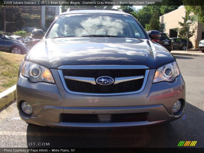 Diamond Gray Metallic / Warm Ivory/Dark Taupe 2008 Subaru Outback 3.0R L.L.Bean Edition Wagon