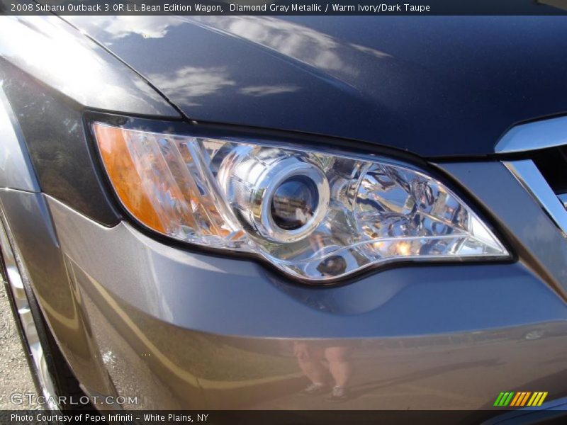 Diamond Gray Metallic / Warm Ivory/Dark Taupe 2008 Subaru Outback 3.0R L.L.Bean Edition Wagon