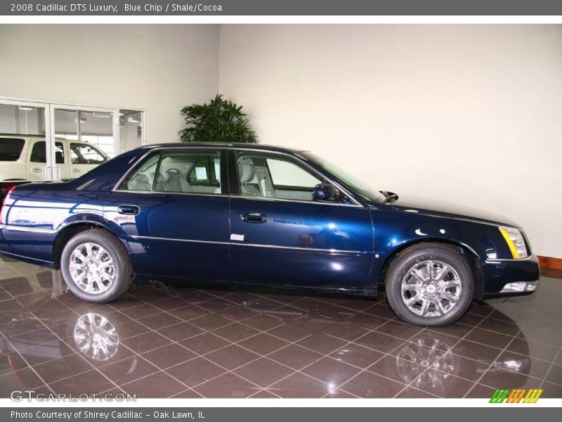 Blue Chip / Shale/Cocoa 2008 Cadillac DTS Luxury