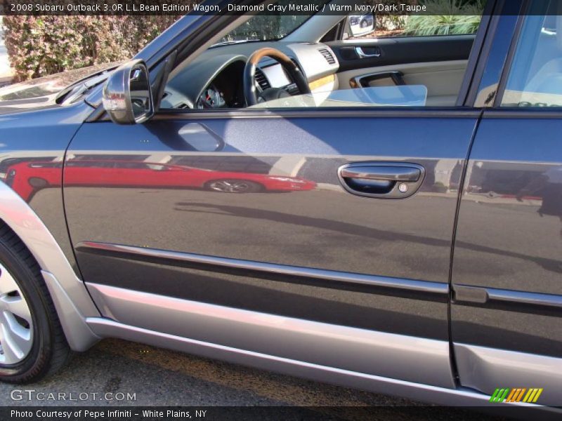 Diamond Gray Metallic / Warm Ivory/Dark Taupe 2008 Subaru Outback 3.0R L.L.Bean Edition Wagon