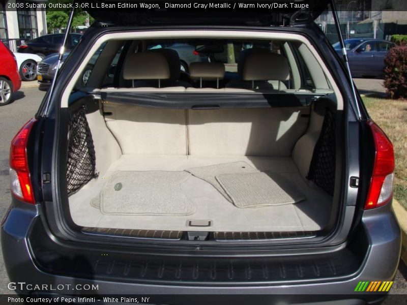 Diamond Gray Metallic / Warm Ivory/Dark Taupe 2008 Subaru Outback 3.0R L.L.Bean Edition Wagon
