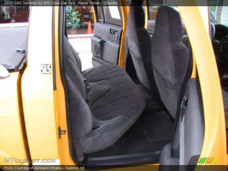Flame Yellow / Graphite 2002 GMC Sonoma SLS ZR5 Crew Cab 4x4