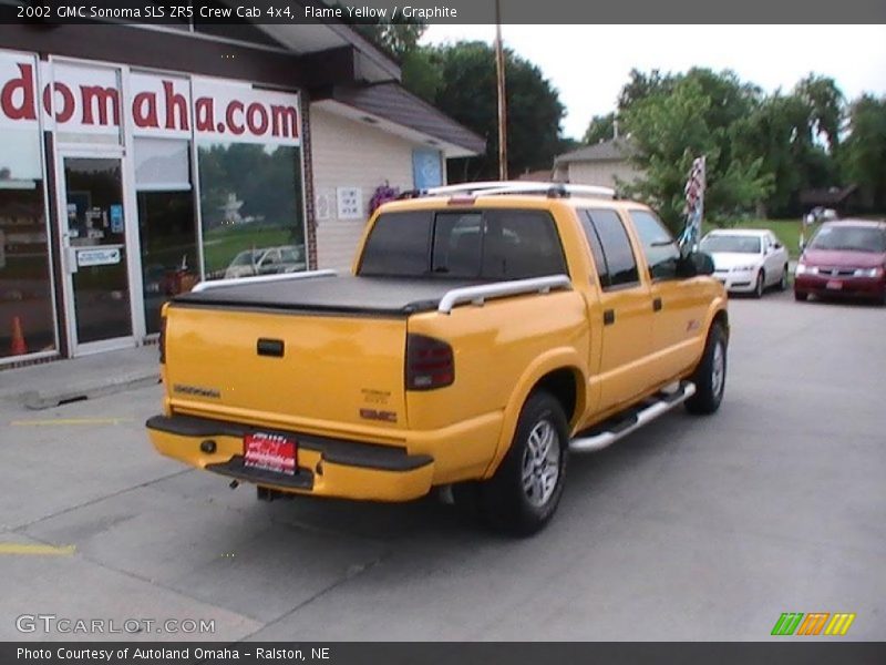 Flame Yellow / Graphite 2002 GMC Sonoma SLS ZR5 Crew Cab 4x4