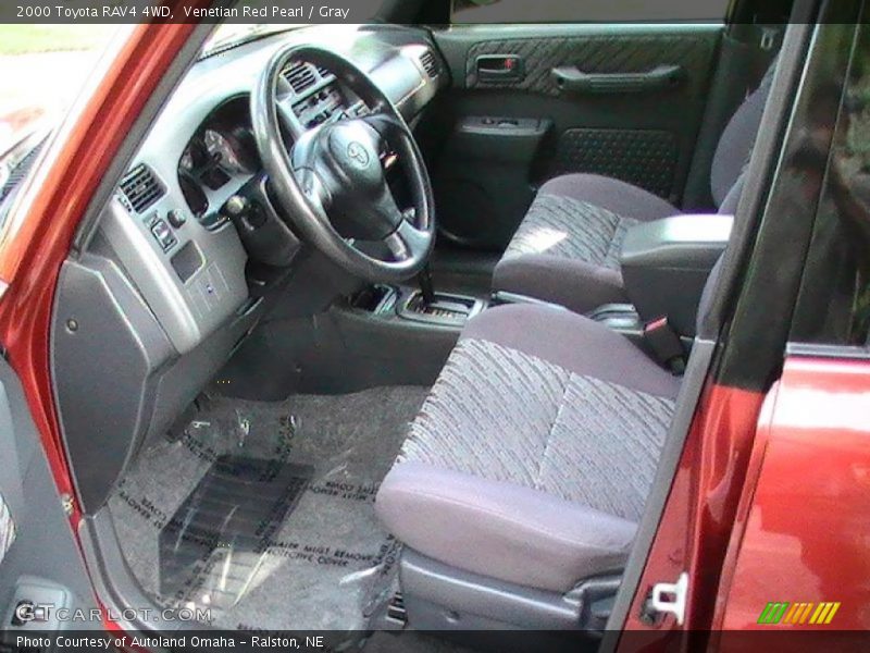 Venetian Red Pearl / Gray 2000 Toyota RAV4 4WD