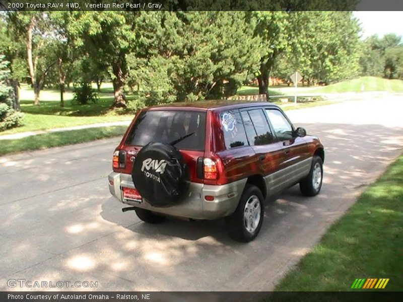 Venetian Red Pearl / Gray 2000 Toyota RAV4 4WD