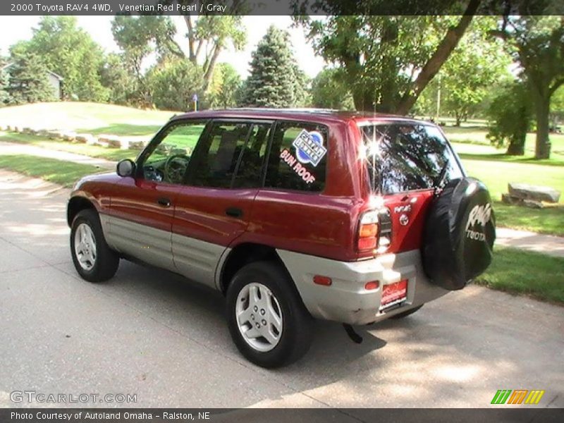 Venetian Red Pearl / Gray 2000 Toyota RAV4 4WD