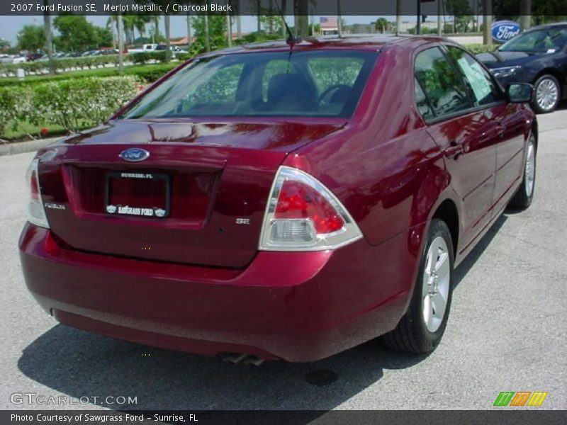 Merlot Metallic / Charcoal Black 2007 Ford Fusion SE