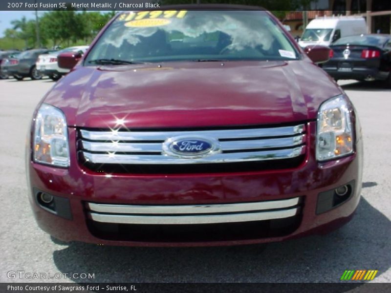 Merlot Metallic / Charcoal Black 2007 Ford Fusion SE