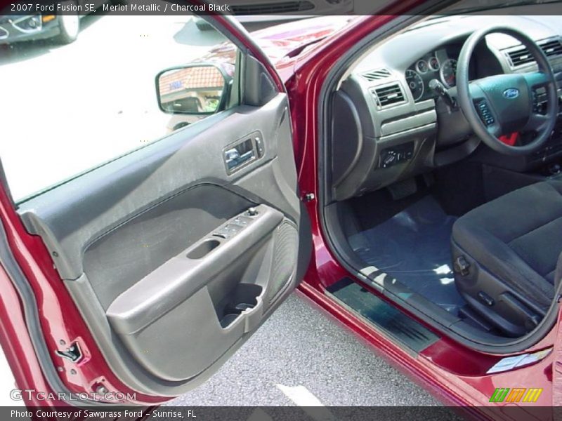 Merlot Metallic / Charcoal Black 2007 Ford Fusion SE