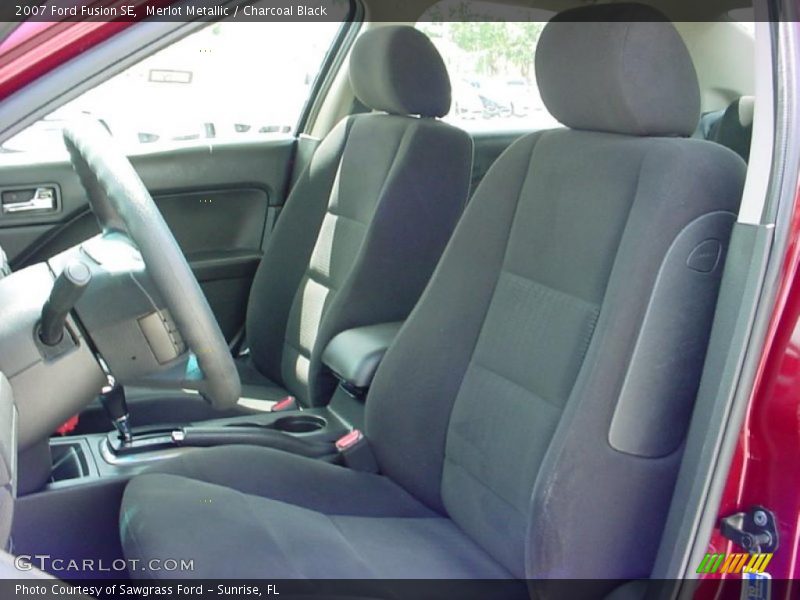 Merlot Metallic / Charcoal Black 2007 Ford Fusion SE