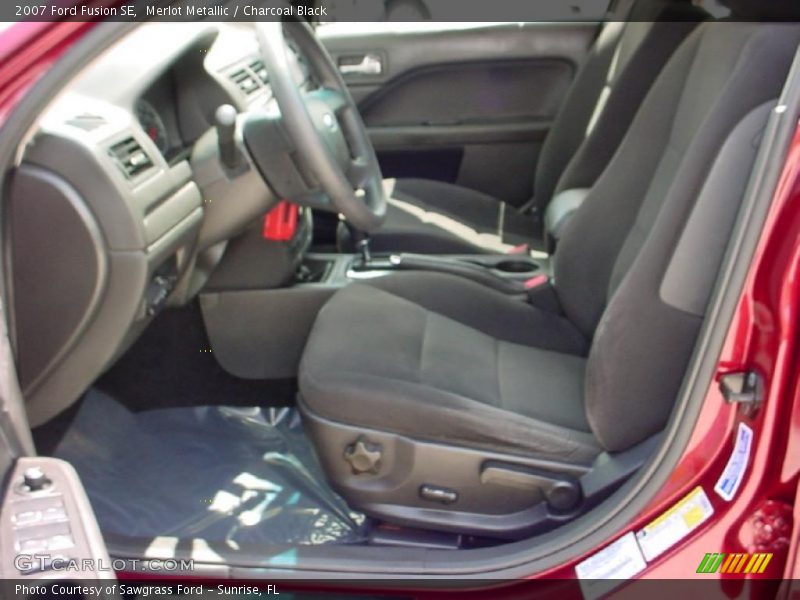 Merlot Metallic / Charcoal Black 2007 Ford Fusion SE