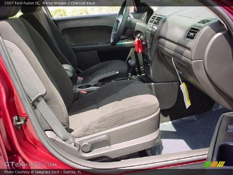 Merlot Metallic / Charcoal Black 2007 Ford Fusion SE