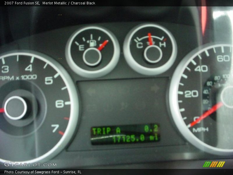 Merlot Metallic / Charcoal Black 2007 Ford Fusion SE