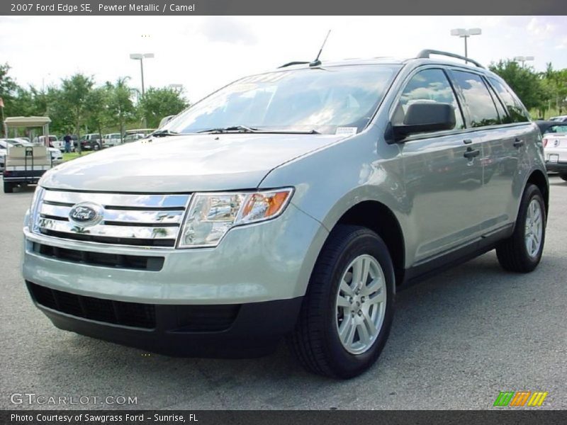 Pewter Metallic / Camel 2007 Ford Edge SE