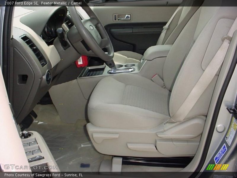Pewter Metallic / Camel 2007 Ford Edge SE