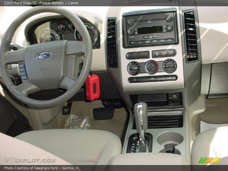 Pewter Metallic / Camel 2007 Ford Edge SE