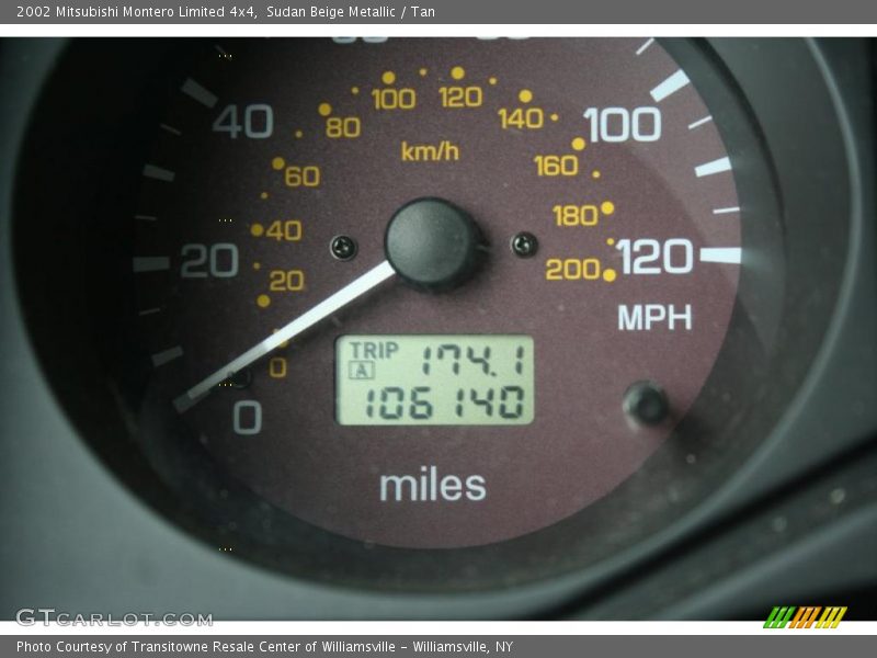Sudan Beige Metallic / Tan 2002 Mitsubishi Montero Limited 4x4