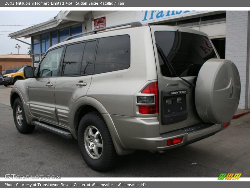 Sudan Beige Metallic / Tan 2002 Mitsubishi Montero Limited 4x4