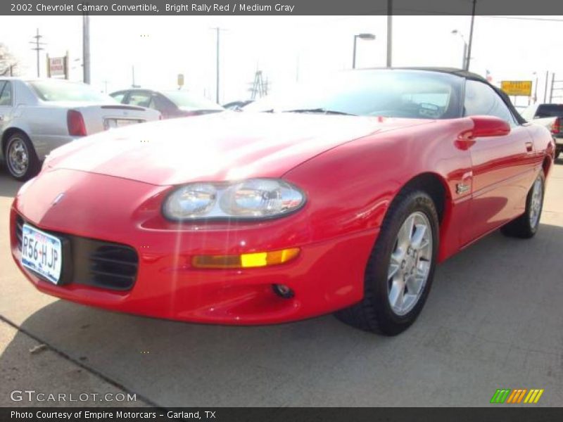 Bright Rally Red / Medium Gray 2002 Chevrolet Camaro Convertible