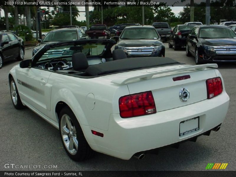 Performance White / Black/Dove 2009 Ford Mustang GT/CS California Special Convertible