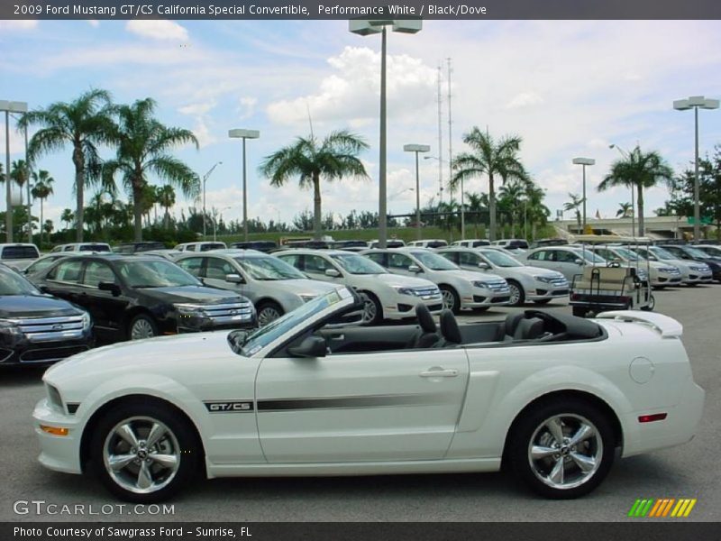 Performance White / Black/Dove 2009 Ford Mustang GT/CS California Special Convertible