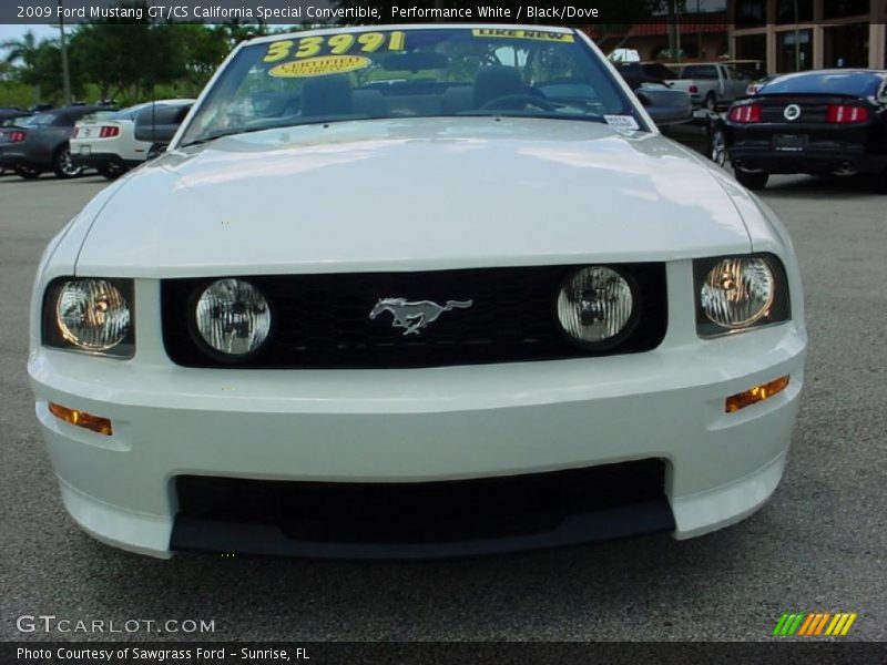 Performance White / Black/Dove 2009 Ford Mustang GT/CS California Special Convertible