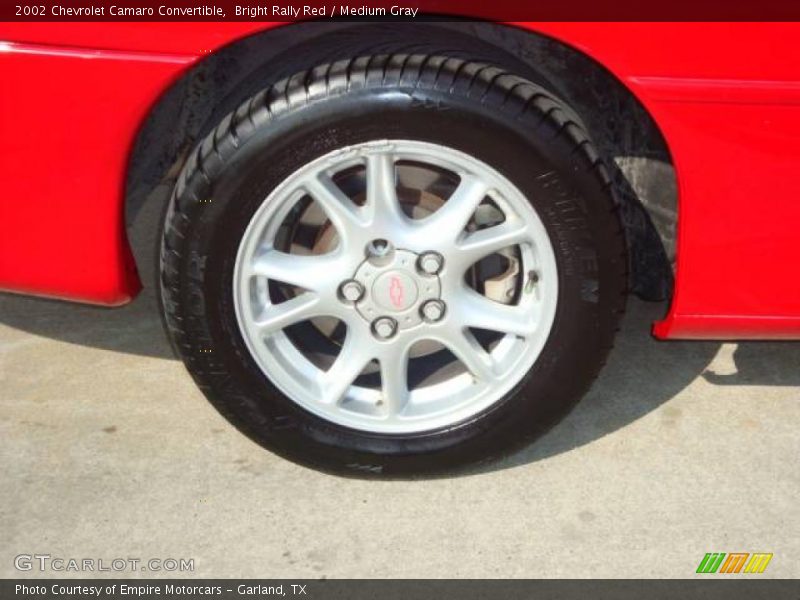 Bright Rally Red / Medium Gray 2002 Chevrolet Camaro Convertible