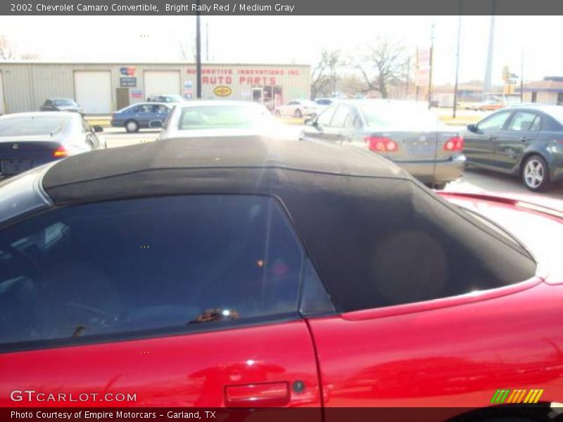 Bright Rally Red / Medium Gray 2002 Chevrolet Camaro Convertible