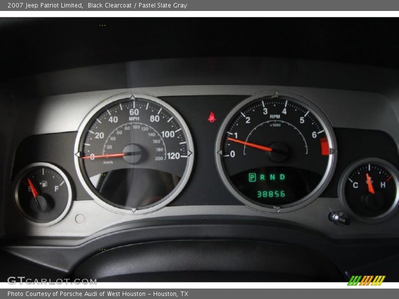 Black Clearcoat / Pastel Slate Gray 2007 Jeep Patriot Limited