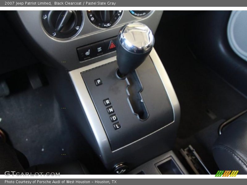 Black Clearcoat / Pastel Slate Gray 2007 Jeep Patriot Limited