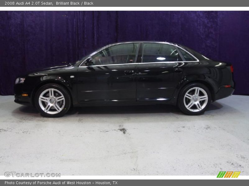 Brilliant Black / Black 2008 Audi A4 2.0T Sedan