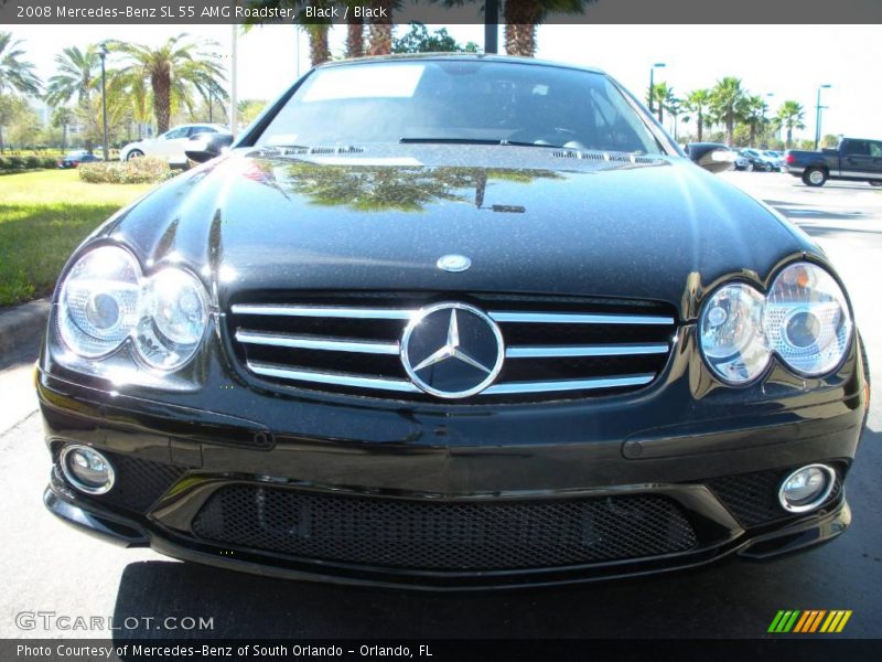 Black / Black 2008 Mercedes-Benz SL 55 AMG Roadster