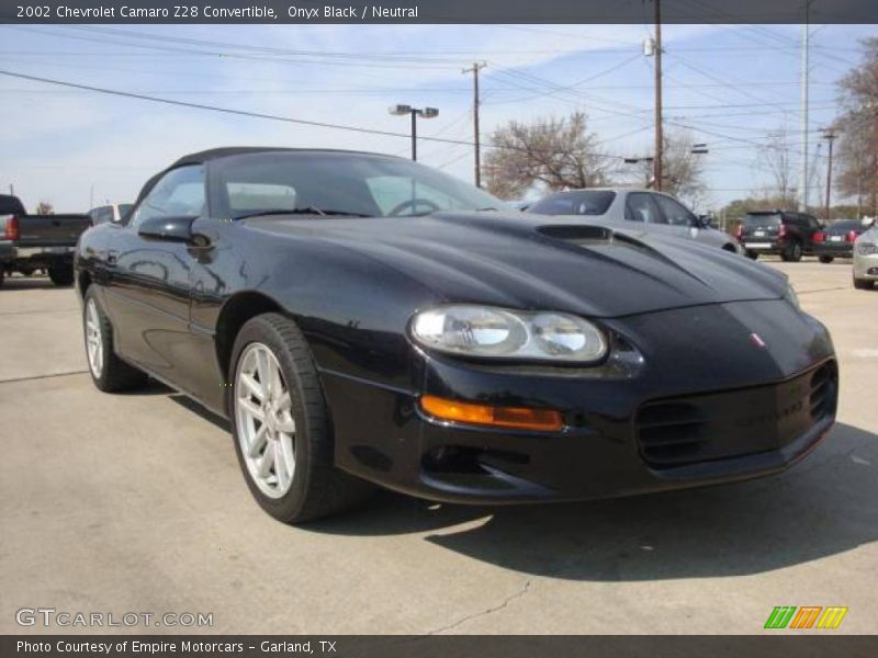 Onyx Black / Neutral 2002 Chevrolet Camaro Z28 Convertible