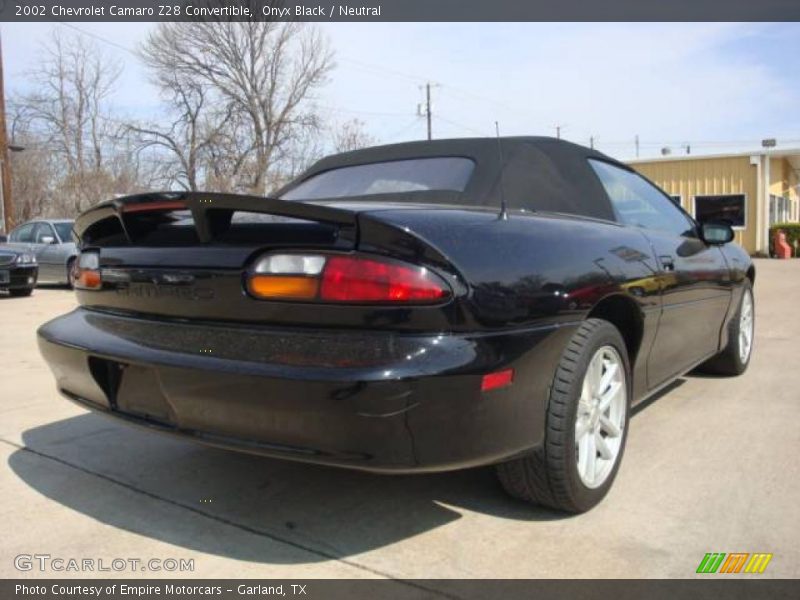 Onyx Black / Neutral 2002 Chevrolet Camaro Z28 Convertible