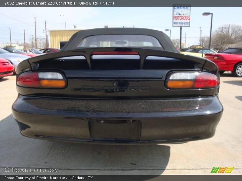 Onyx Black / Neutral 2002 Chevrolet Camaro Z28 Convertible