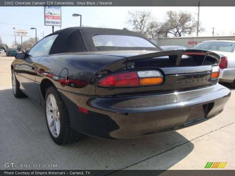 Onyx Black / Neutral 2002 Chevrolet Camaro Z28 Convertible