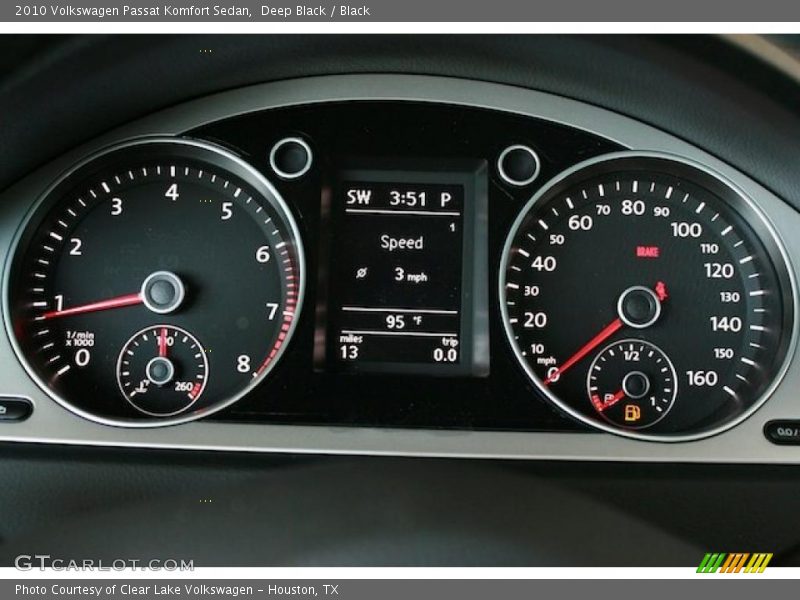 Deep Black / Black 2010 Volkswagen Passat Komfort Sedan