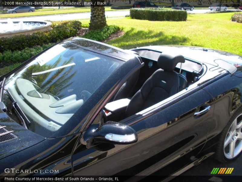 Black / Black 2008 Mercedes-Benz SL 55 AMG Roadster