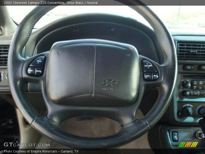 Onyx Black / Neutral 2002 Chevrolet Camaro Z28 Convertible