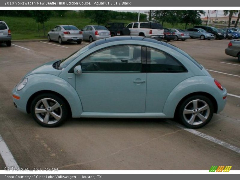 Aquarius Blue / Black 2010 Volkswagen New Beetle Final Edition Coupe